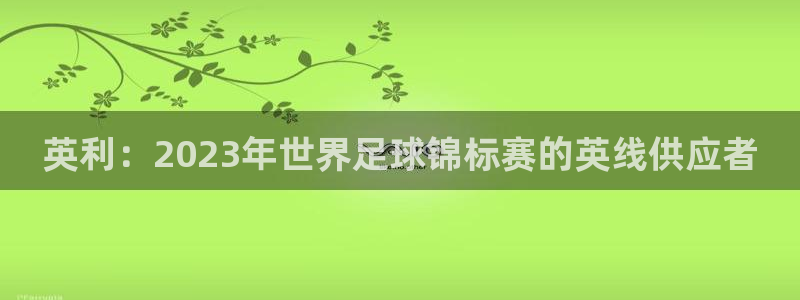世界杯足球:英利:2023年世界足球锦标赛的英线供应者